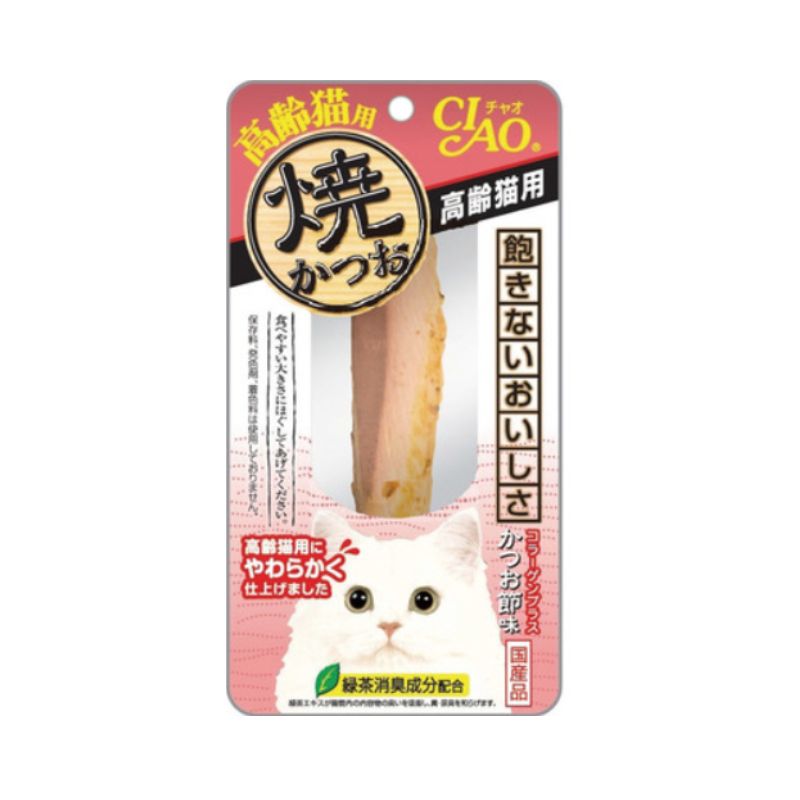 いなばペットフード株式会社 CIAO チャオ 焼かつお 高齢猫用 かつお節味 1本 48個セット