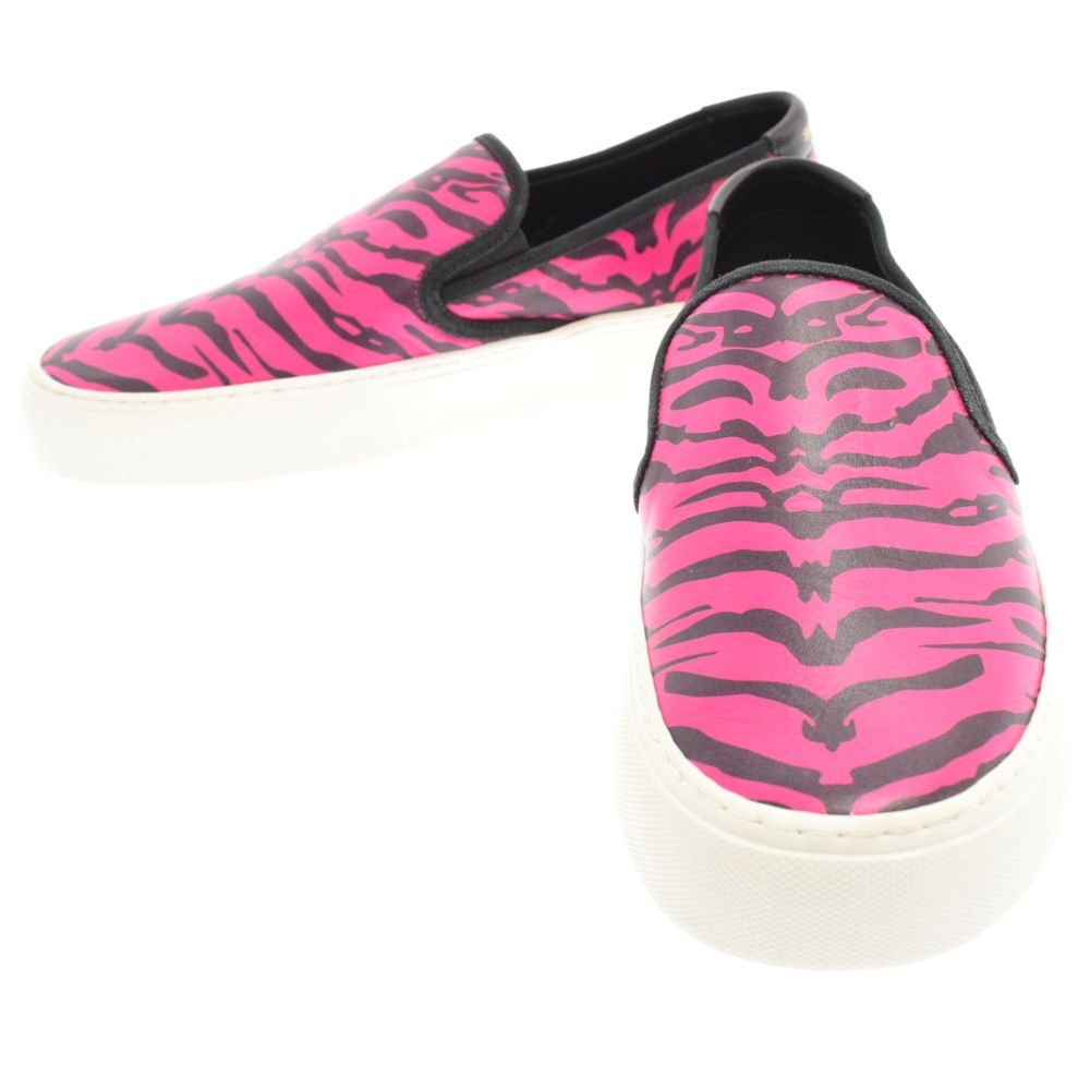 SAINT LAURENT PARIS (サンローランパリ) Zebra Print Leather Sneaker 