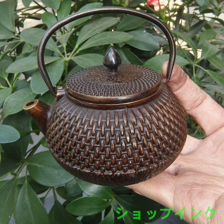 銅製 禅意茶壺 提梁壺 煎茶器 茶道具 工芸品 置物 銅製 禅意茶壺 提梁壺 煎茶器 茶道具 工芸品 置物 - メルカリ