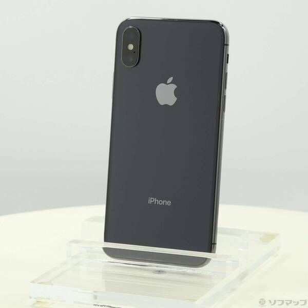 中古品〕 iPhoneX 64GB スペースグレイ MQAX2J／A SIMフリー