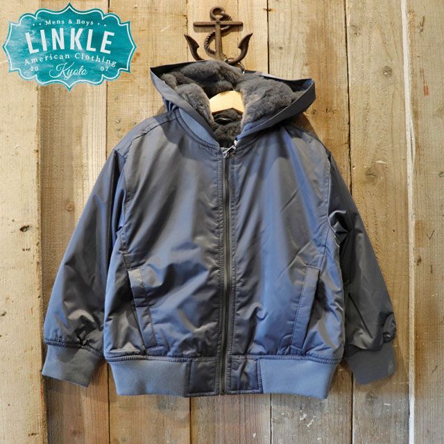 キッズ abercrombie アバクロンビー 裏ボア フーデッド ボンバージャケット