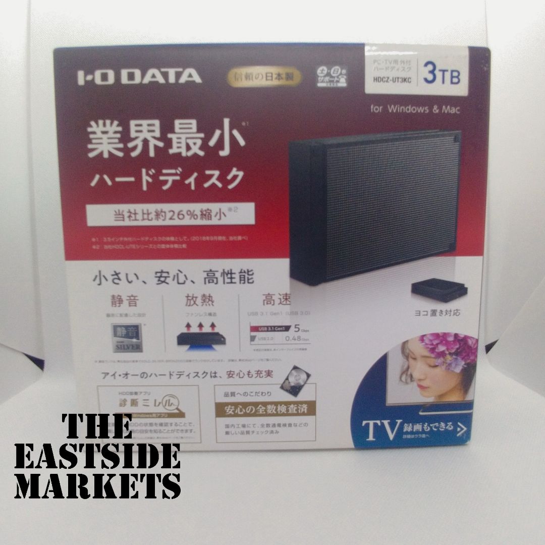 I/Oデータ USB3.1 Gen1（USB 3.0）/2.0 外付けハードディ-