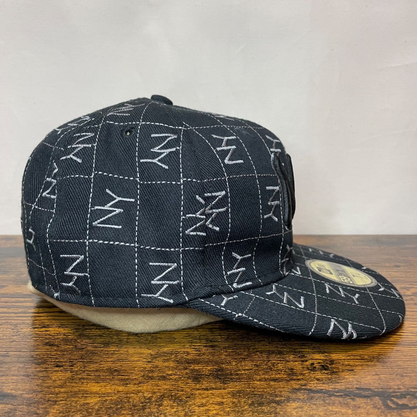 A-24 ニューエラ 59FIFTY NY モノグラム ヴィンテージ 3370 - メルカリ