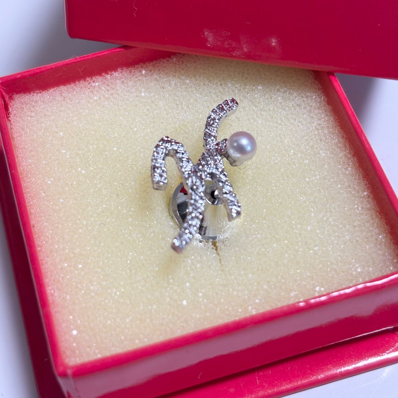 田崎真珠ホワイトパール ネクタイピンセット タサキ（田崎） ネクタイピン マベ真珠 買取 ｜14.8mm 約9.3g | 真珠