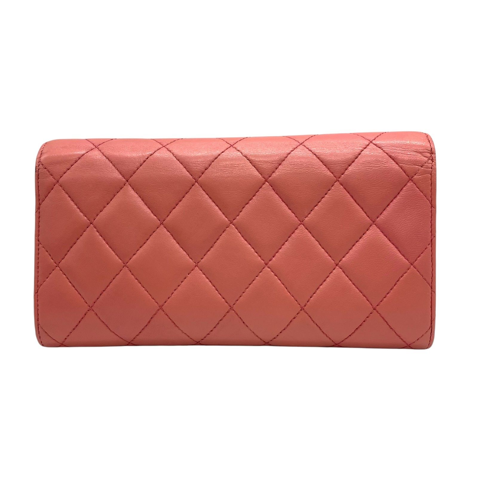 美品 CHANEL シャネル マトラッセ 長財布 レディース ラムスキン 