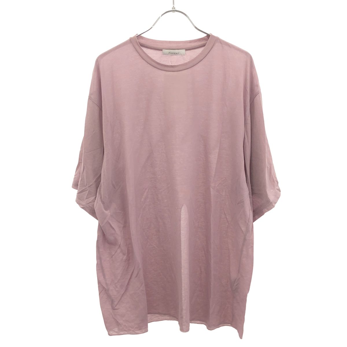 PHEENY フィーニー Cotton nylon seer S/S Tee コットンナイロンシアー 