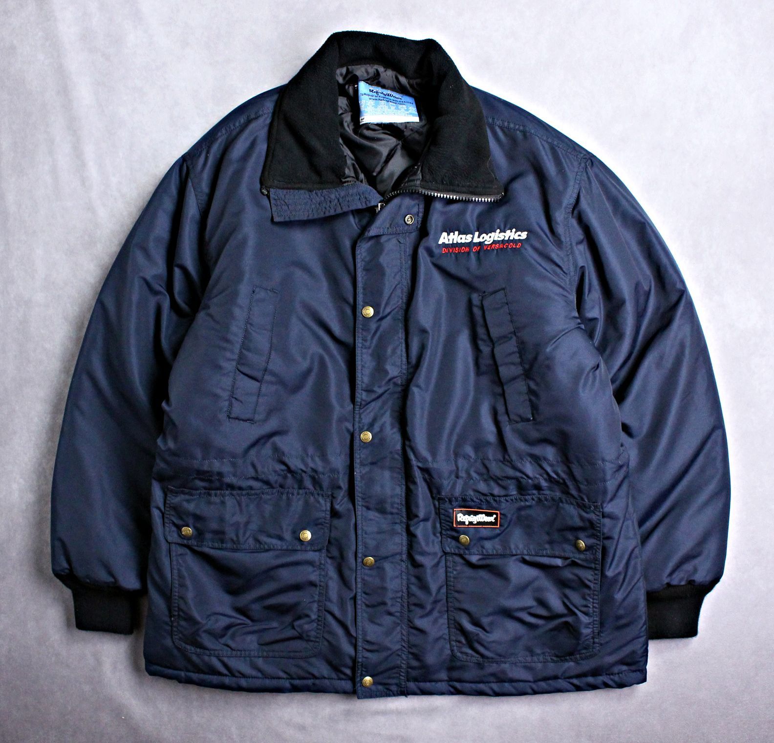 Refrigwear】リフリッジウェア 防寒中綿 ナイロンジャケット スタンド 