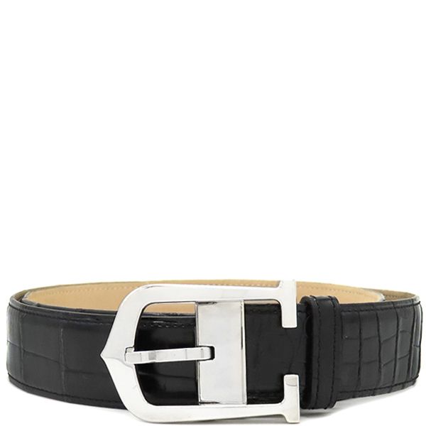 カルティエ Cartier ベルト アロンジェ アリゲーター ブラック