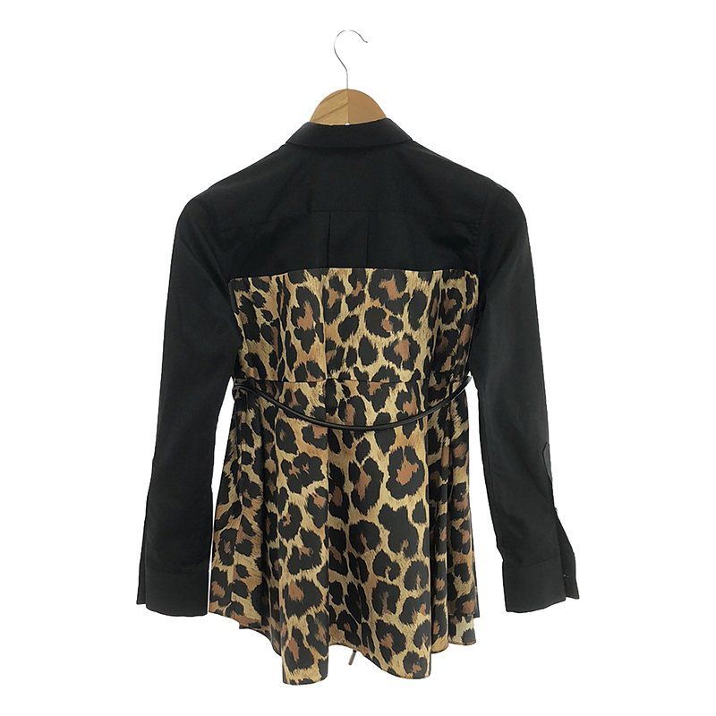 Sacai サカイ 22SS 22-02795M Leopard Print Bowling Shirt
