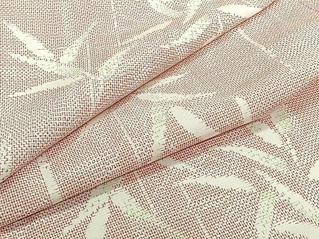 平和屋着物○上質な紬 吉祥花文 正絹 逸品 CAAU2759yc