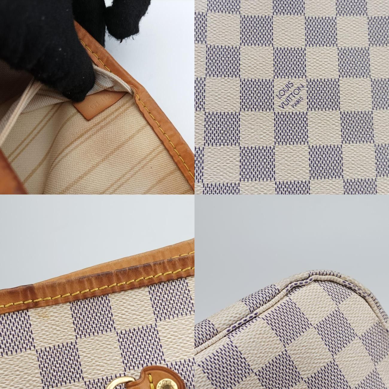 VuittonネヴァーフルMMアズールダミエキャンバスN51107GI1124