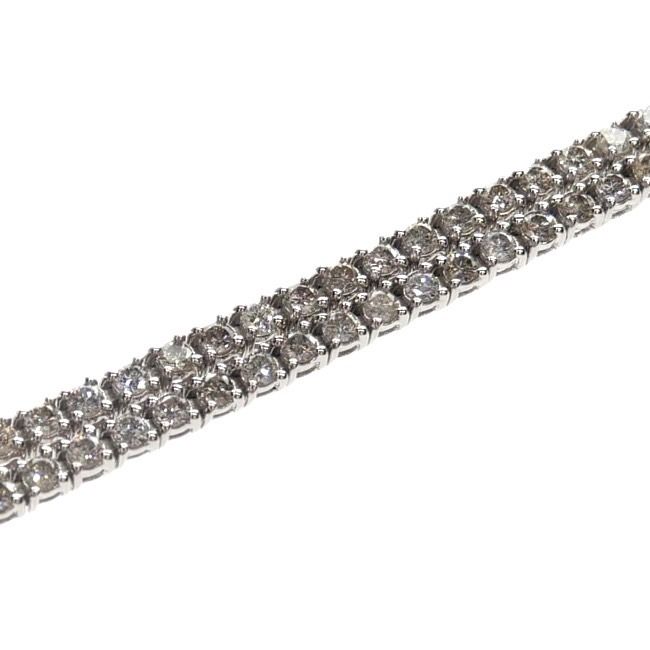 未使用品】テニスネックレス Pt850 プラチナ ダイヤモンドネックレス  