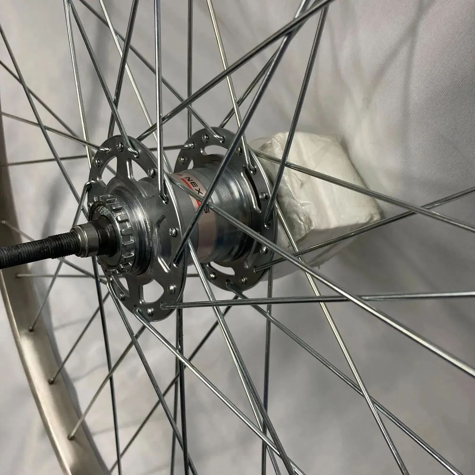 自転車 ホイール 26インチ 後輪ステンリム 26X1 3/8 内装3段 191.8mm 