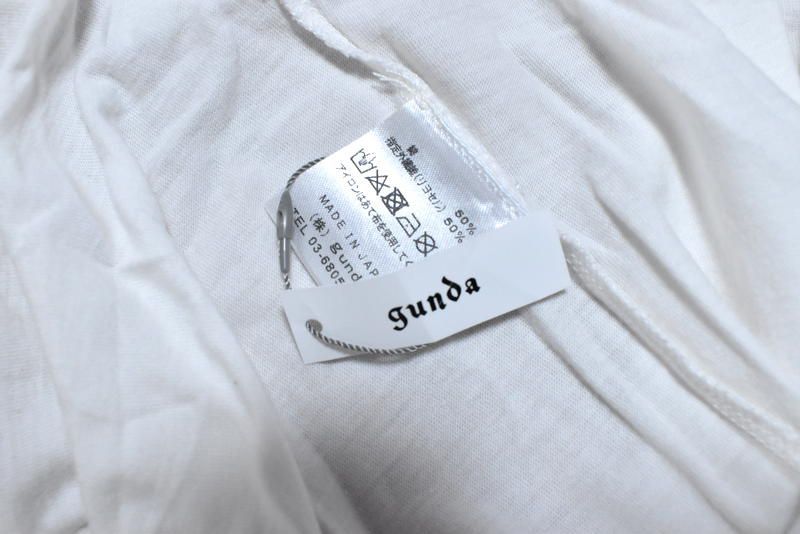 新品 gunda × kmrii クロス Tシャツ Vネック ガンダ ケムリ コラボ
