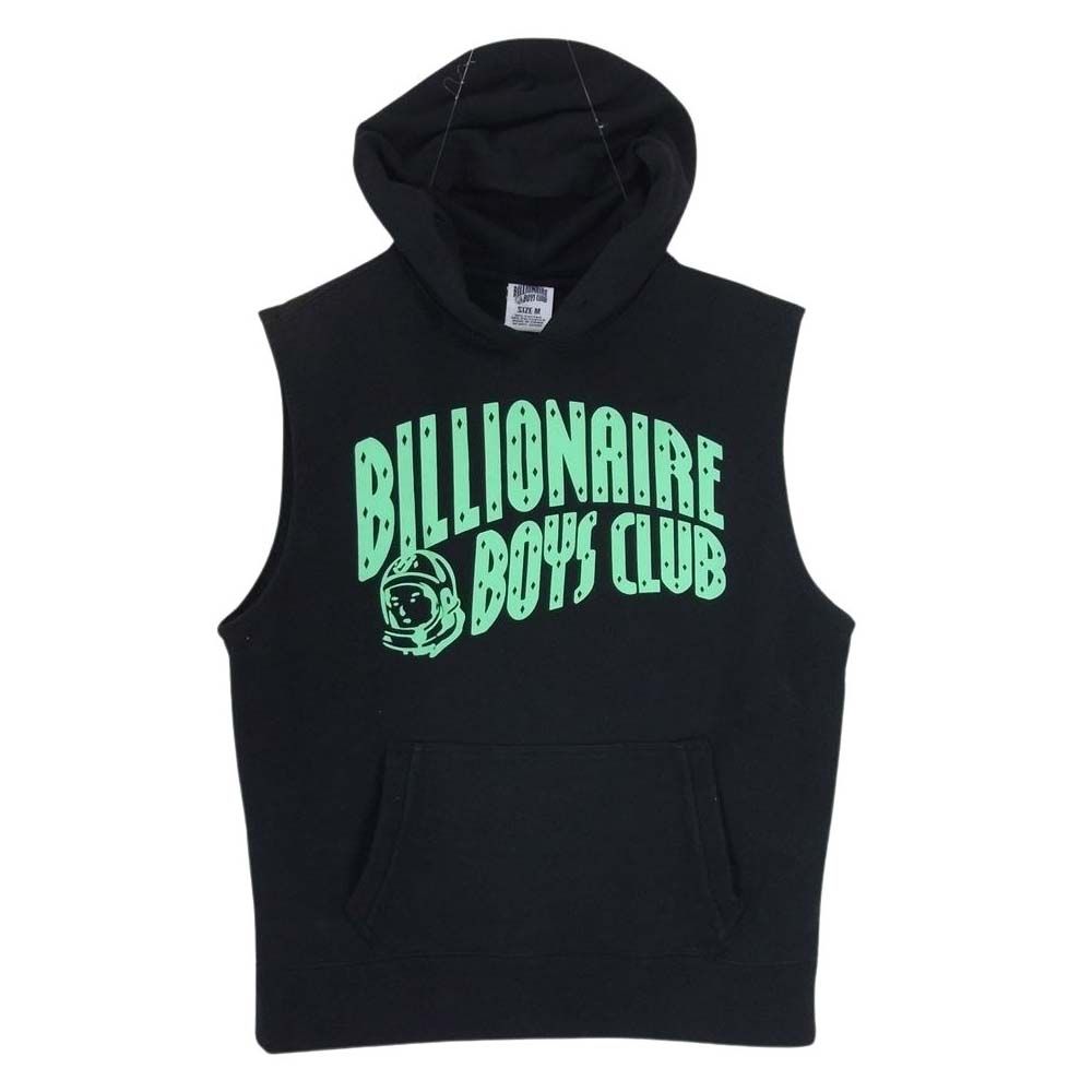 Billionaire Boys Club ビリオネアボーイズクラブ パーカー ロゴ ノースリーブ パーカ ベスト ブラック系 M【中古】