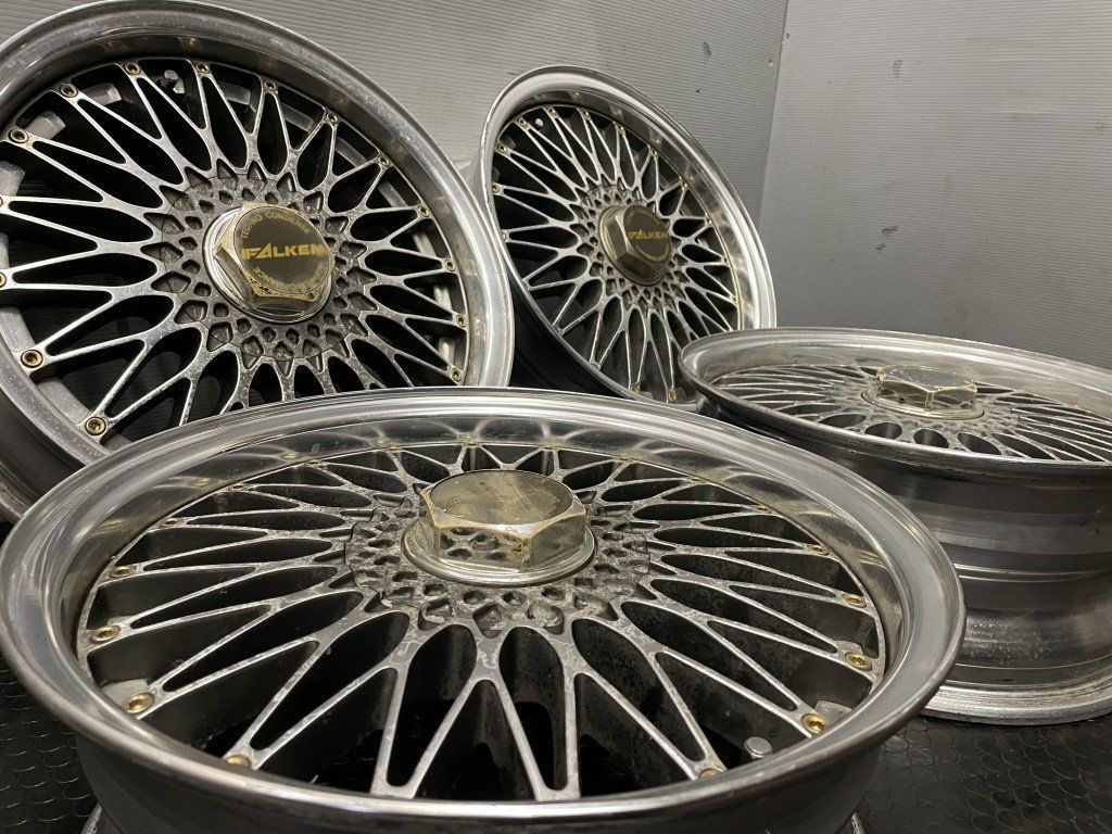 旧車ホイール FALKEN ファルケン 社外ホイール 15インチ 4本 6.5 