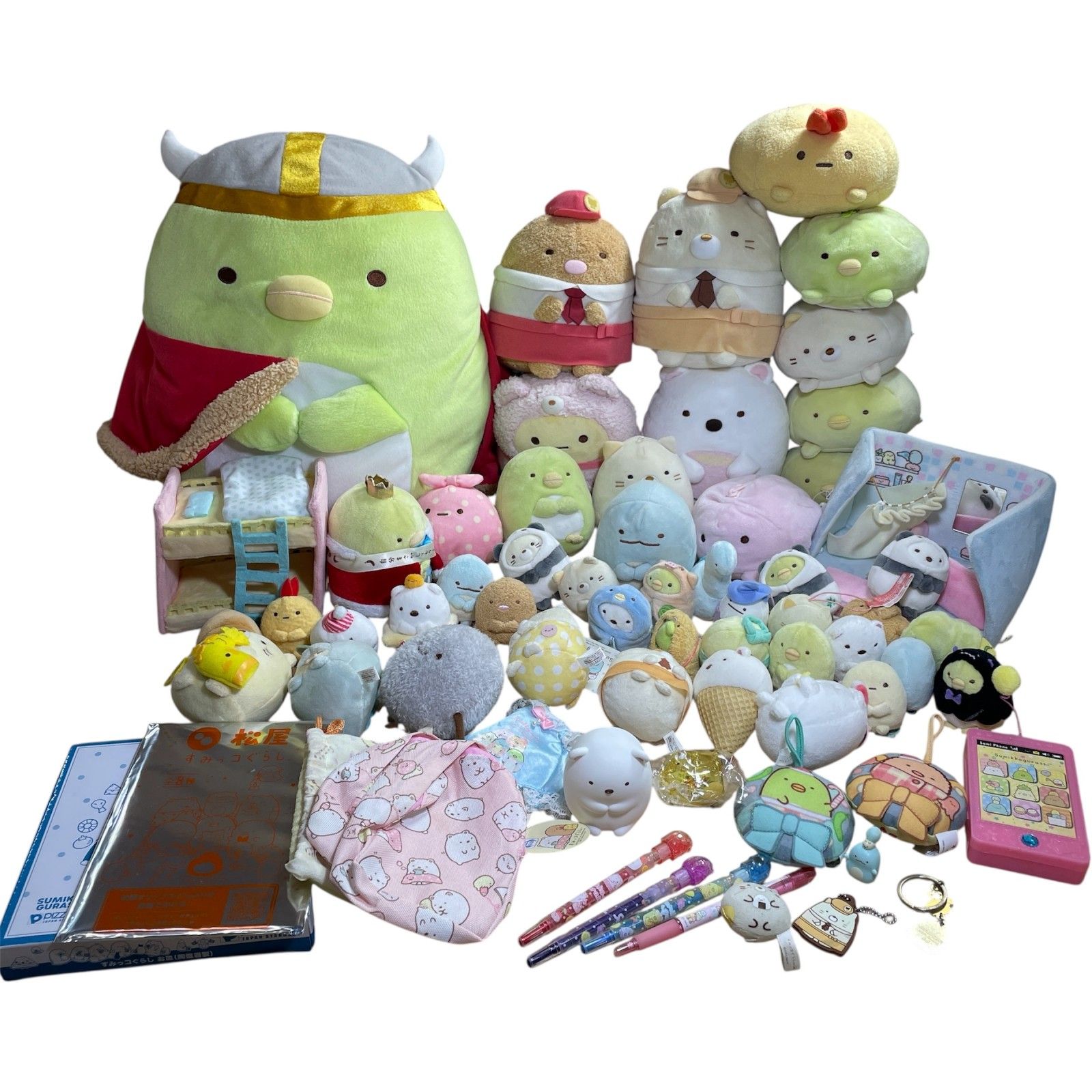 すみっコぐらし グッズ 66点 まとめ商品 ぬいぐるみ てのりぬいぐるみ マスコット スタンプセット など 3kg