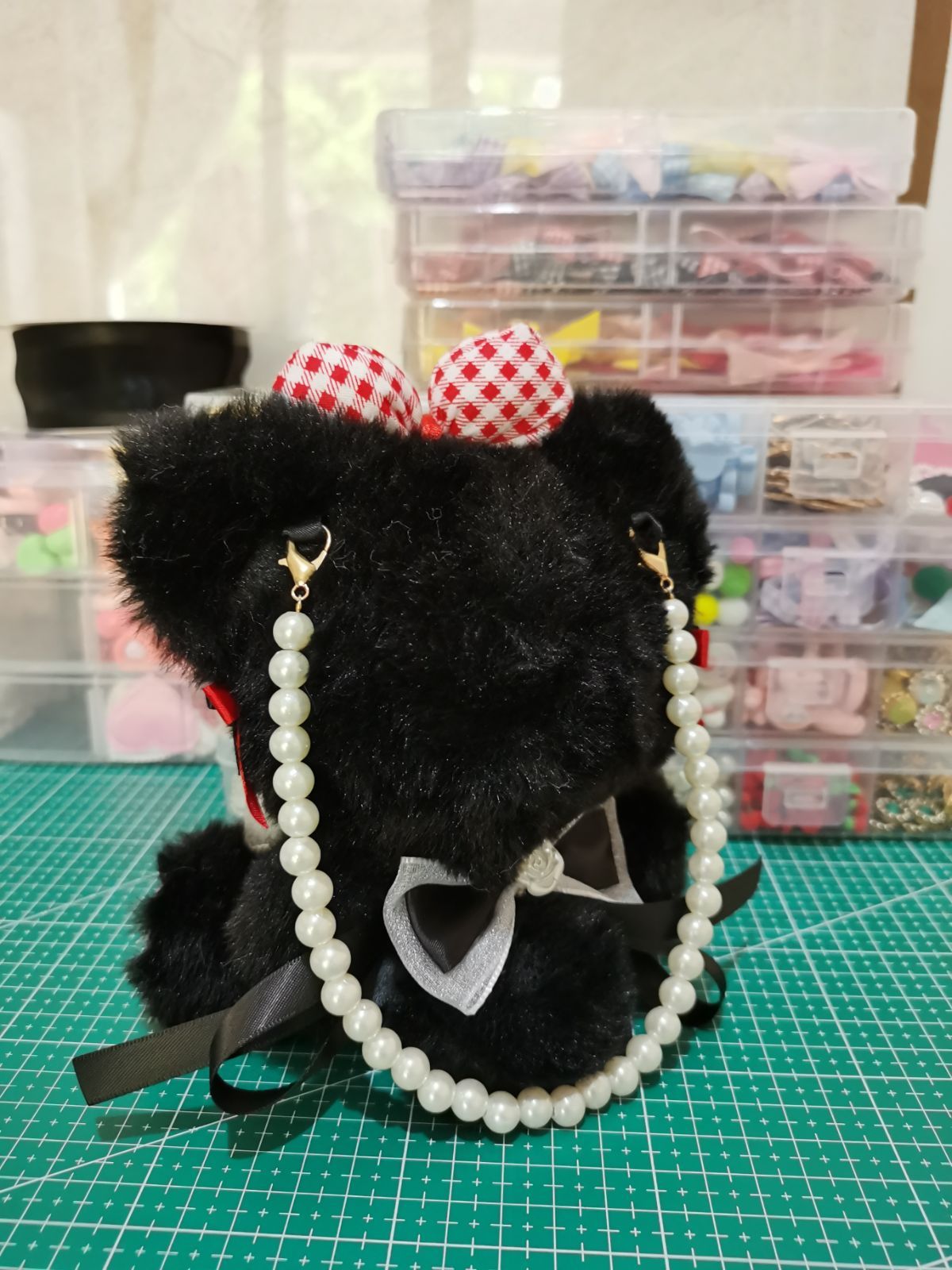 ぬい服　着ぐるみ　おすわり　くま　17 着ぐるみ ぬい服 おすわり ねこ 16cm サイズ ピンク - Cuddly