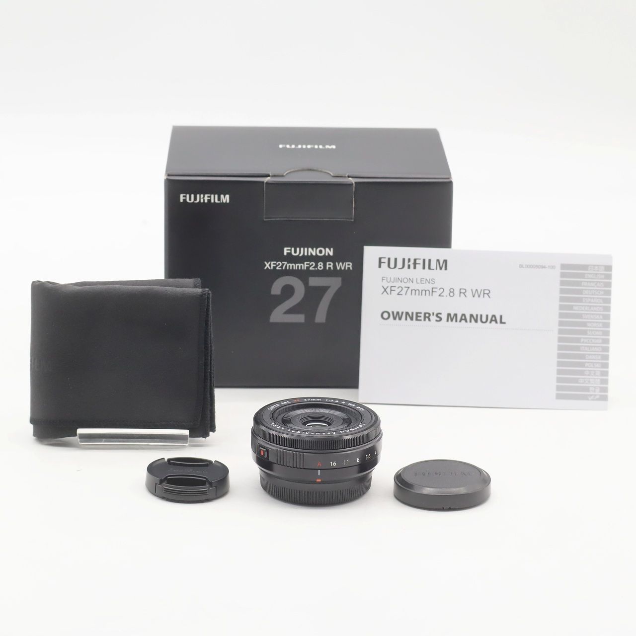 富士フイルム XF27mm F2.8 R WR 単焦点 パンケーキ 防塵防滴 絞り 