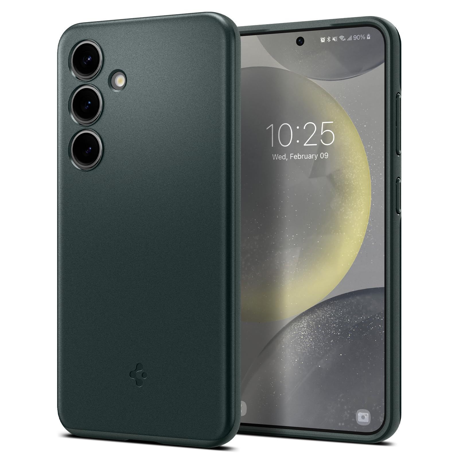 【即日発送】ACS07342 シン・フィット ワイヤレス充電対応 マット仕上げ シンプル 指紋防止 軽量 薄型カバー 擦り傷防止 レンズ保護 (アビス・グリーン) 極薄 SCG25 | SC-51E 薄型 ケース S24 Galaxy Sp