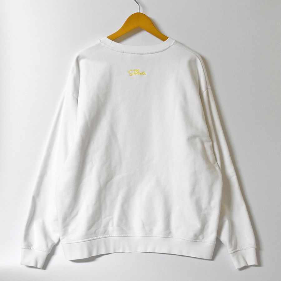 【Aランク】KITH for The Simpsons 2021 キス シンプソンズ コラボ Crewneck スウェット トレーナー クルーネック  XXL 白 ホワイト