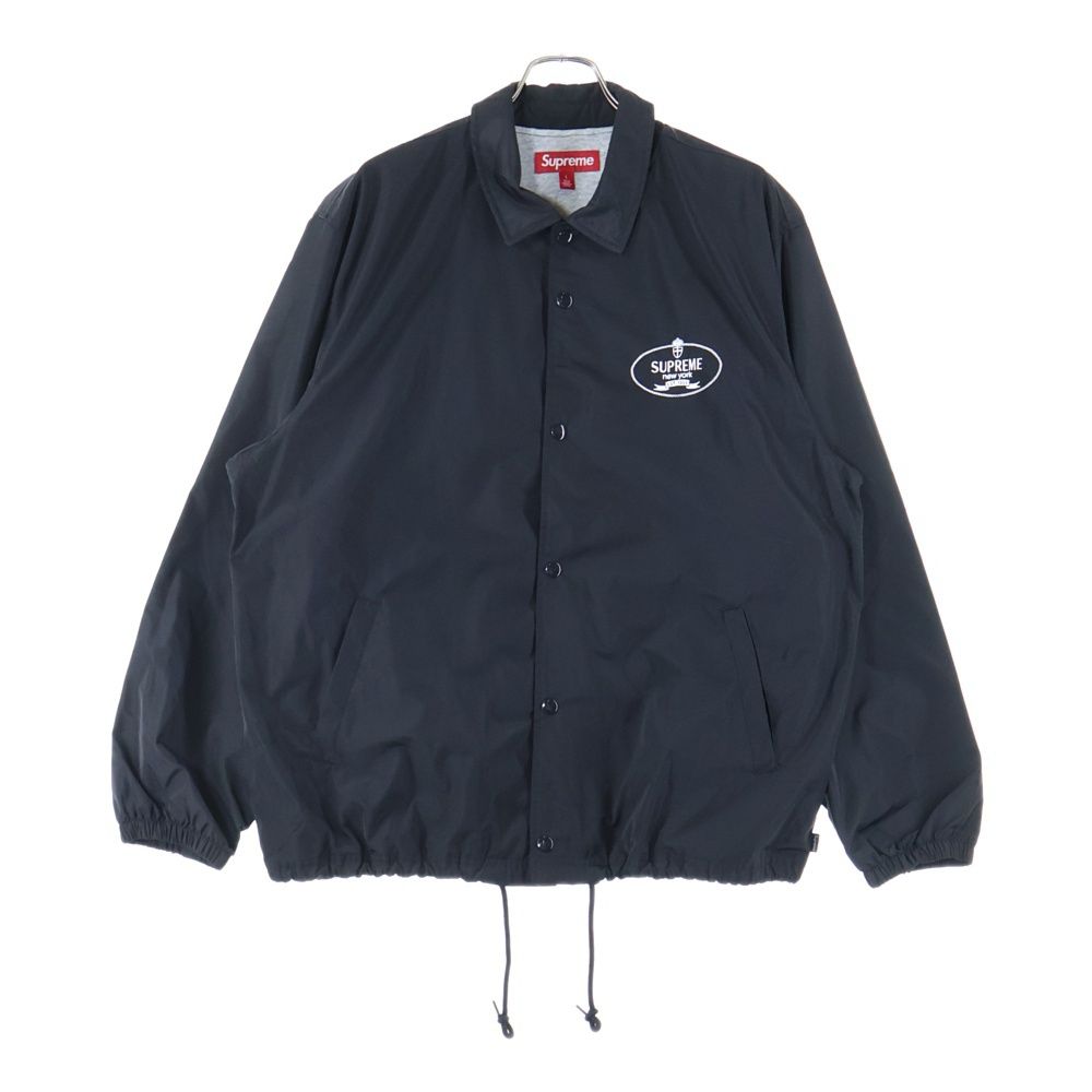 SUPREME シュプリーム 24AW Crest Coaches Jacket クレスト ロゴエンブロイダリー コーチジャケット ブラック