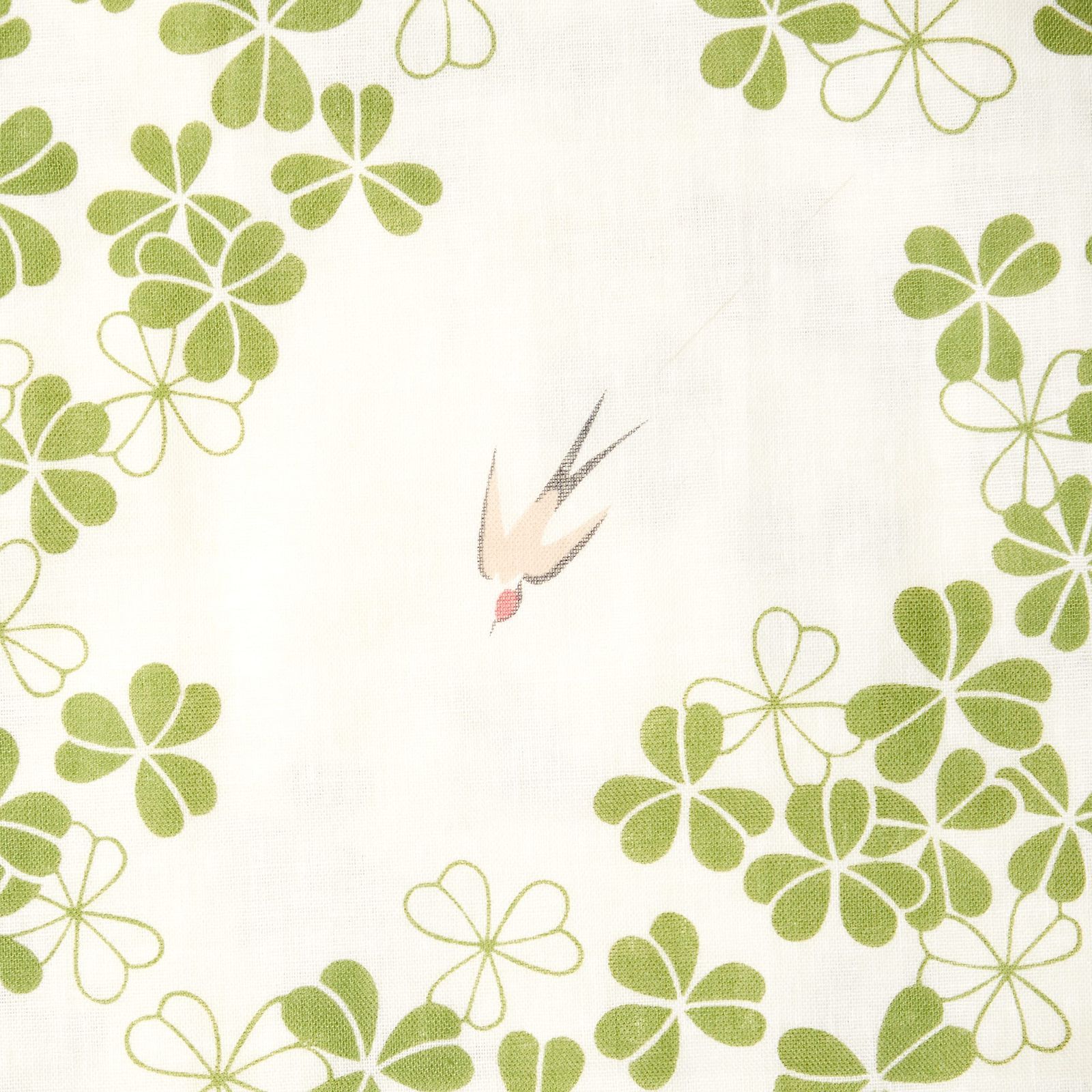 ふんわり二重ガーゼ手拭い 燕とクローバー