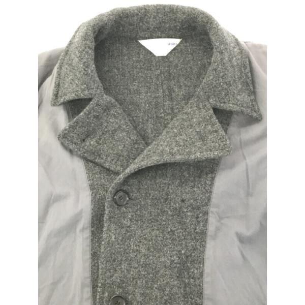 コムデギャルソン★インサイドアウトPコート リバーシブル M コットン COMMEdesGARCONSHOMMEコムデギャルソンオムインサイドアウト