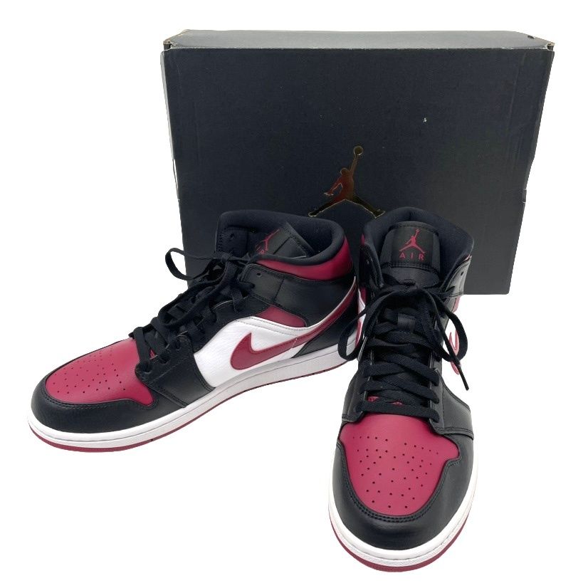 未使用品 NIKE ナイキ AIR JORDAN エアジョーダン 1 MID BRED TOE 1 
