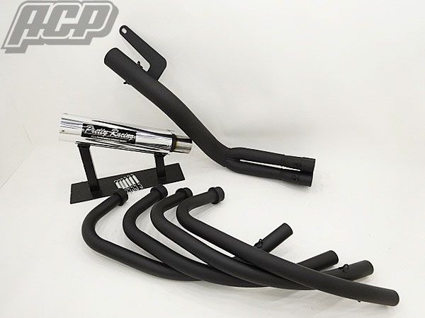 プリティー製 CBR400F ブレット管 ブラック 4-2-1 マフラー