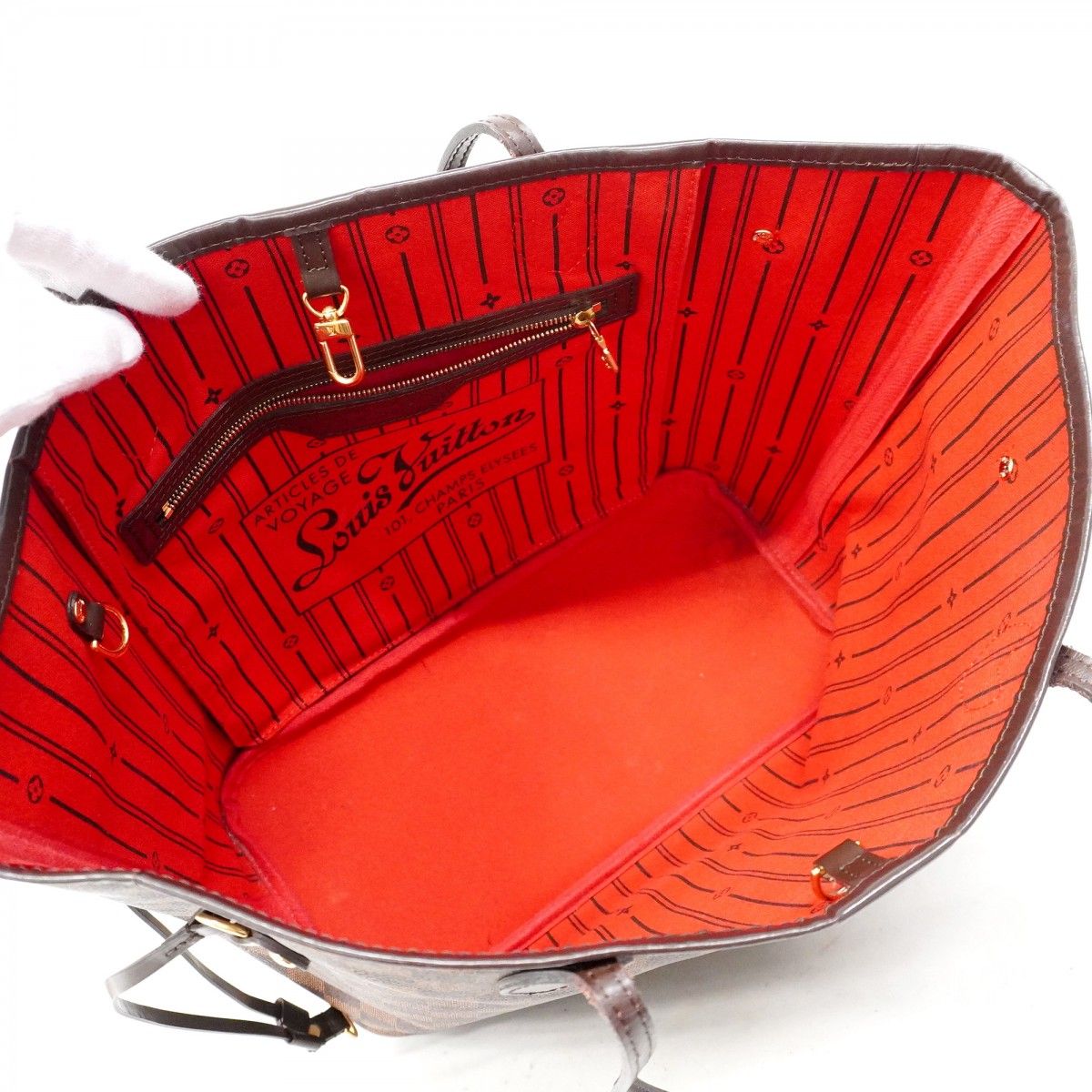 5hb0469-h】ルイヴィトン トートバッグ ダミエ ネヴァーフルMM N51105  