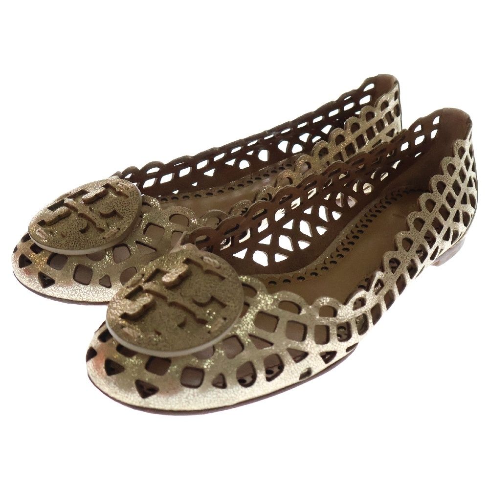 TORY BURCH (トリー バーチ) ロゴモチーフ レザー フラット