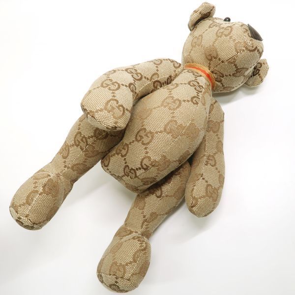 GUCCI テディベア GGキャンバス ぬいぐるみ ベージュ くま 美品 新品