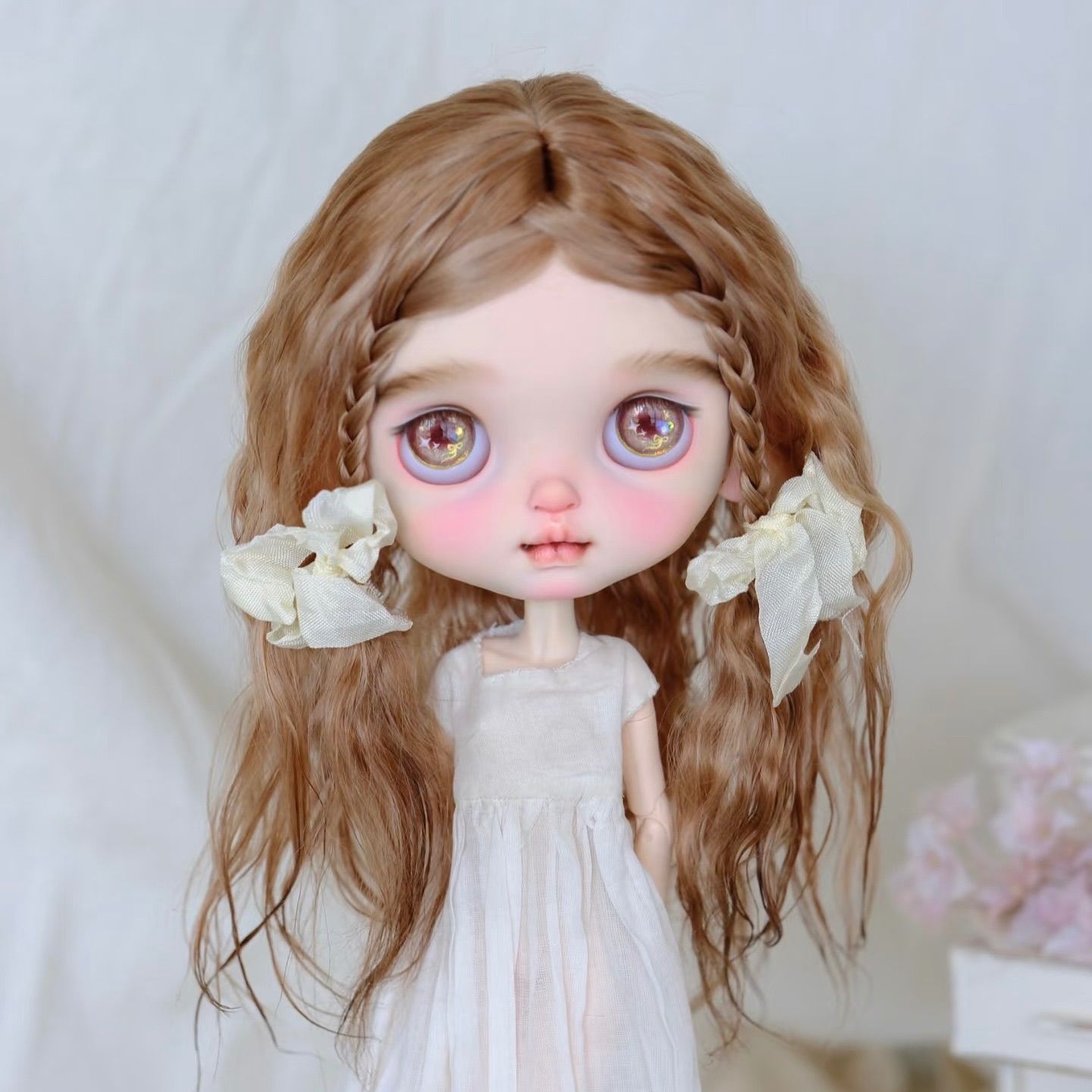 sunさま6/23迄カスタム＊プチブライス・モヘア植毛・Bメヌエットさん