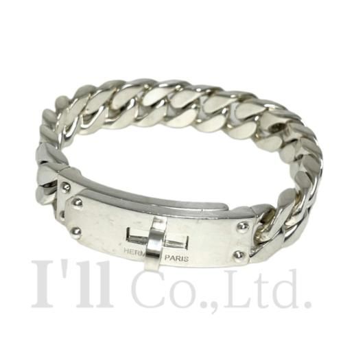 HERMES エルメス ケリーグルメット ブレスレット GM ＃XL Ag925