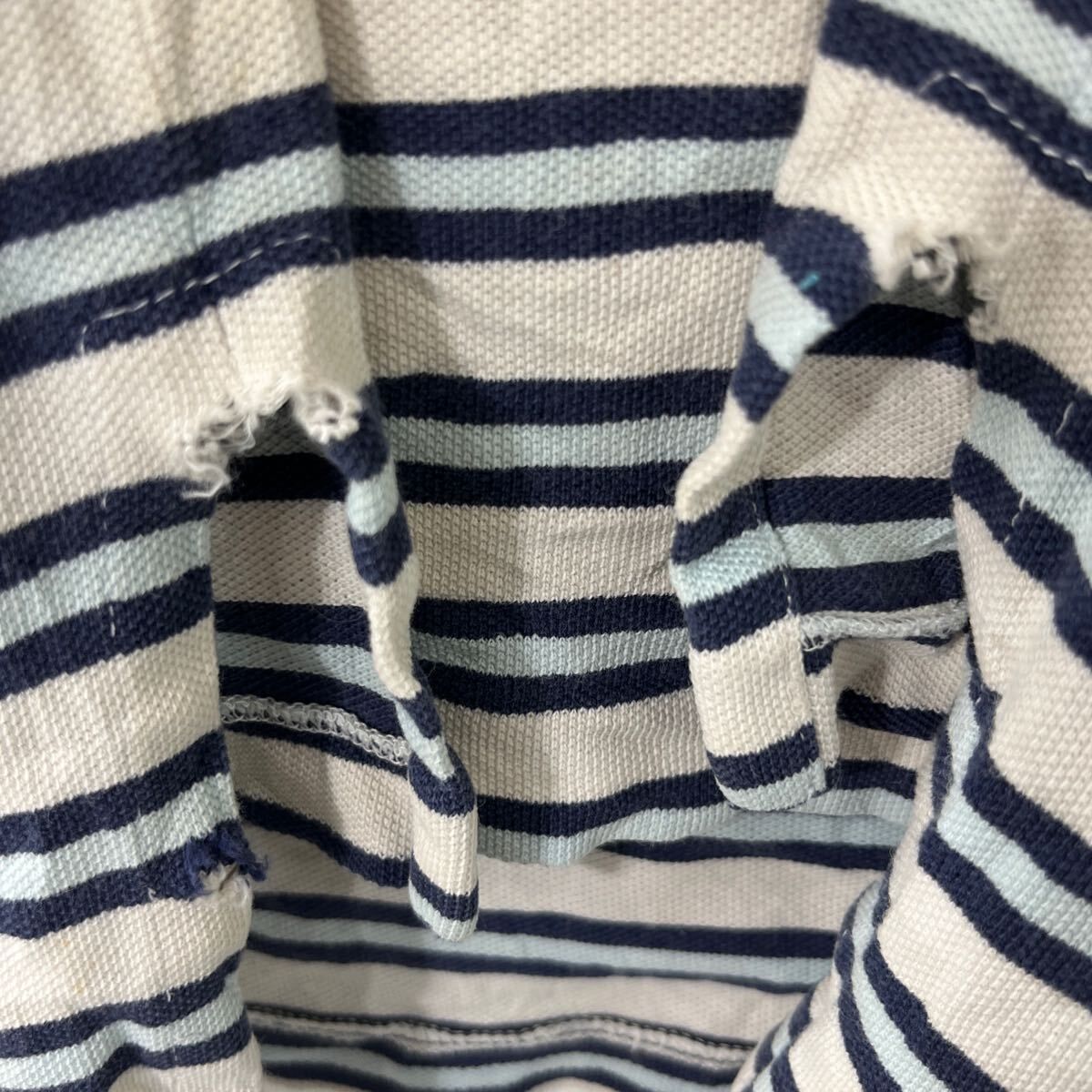 POLO RALPH LAUREN 半袖 ボーダー ポロシャツ XL ホワイト