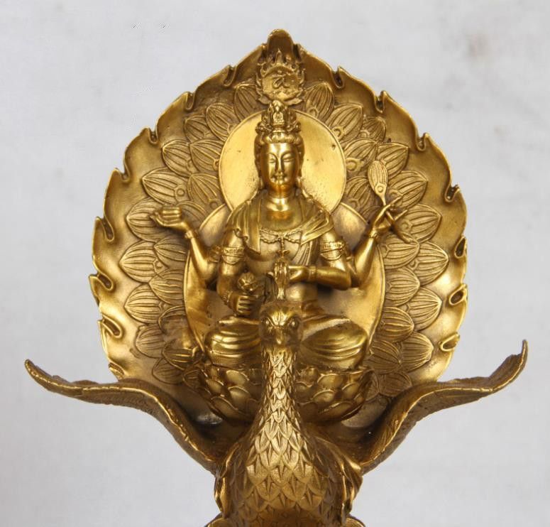 強くお勧め☆純銅 手作り 工芸品 置物を置く収蔵品 仏像 仏教