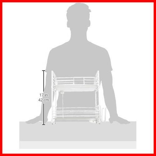 迅速発送パール金属 シンプルストレージW スリム水切りラック2段