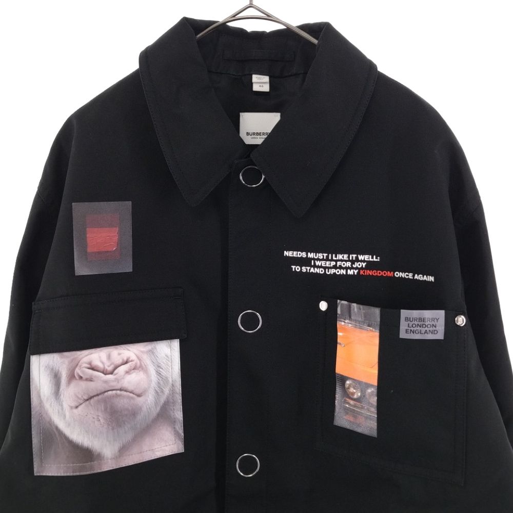 BURBERRY (バーバリー) Montage Print Cotton Gabardine Work Wear  