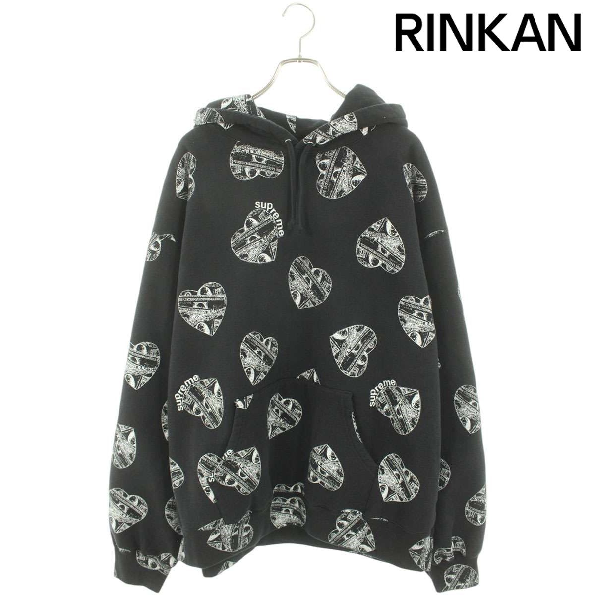 シュプリーム  24AW  Love Cash Hooded Sweatshirt ラブキャッシュプリントプルオーバーパーカー メンズ XXL 【2/27～3/18 タイムセール】