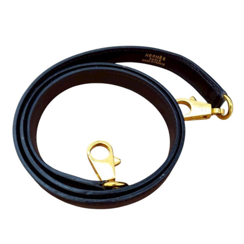 エルメス❣️ケリーバッグ用❣️ボックス！美品 エルメス HERMES ケリー28 ノワール ボックスカーフ 外縫い 〇Z
