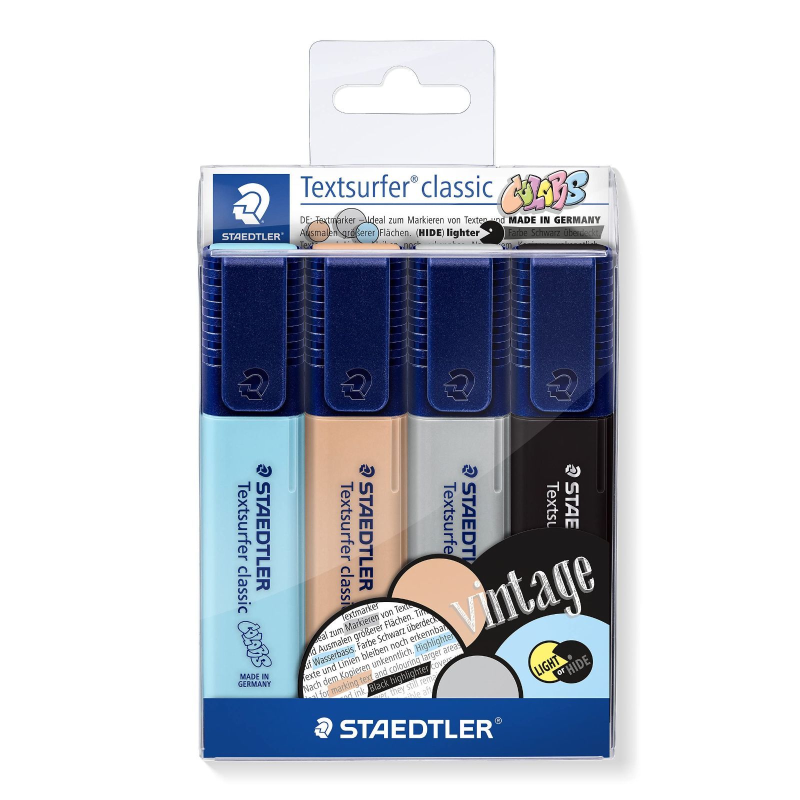 在庫処分】STAEDTLER テキストサーファー クラシック 364 蛍光ペン 4本