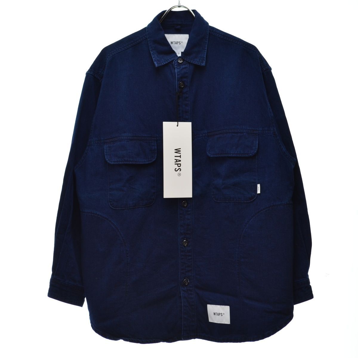 トップス 22AW WTAPS WCPO 01 LS COTTON DENIM Blue WTAPS WCPO 01 Denim Shirt | SVD