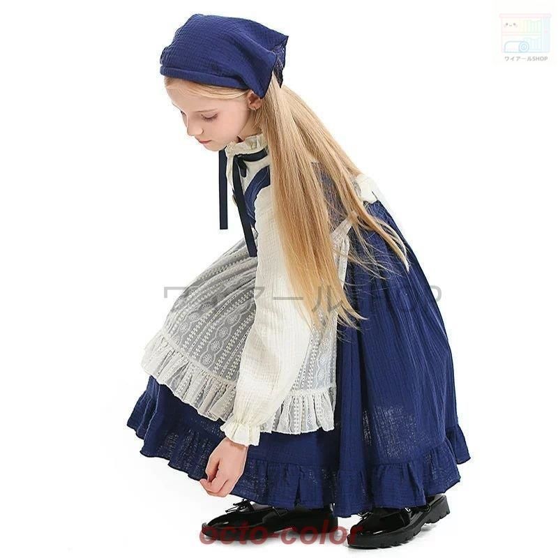 ハロウィン コスプレ ハロウィン衣装 ワンピース ドレス マッチ売りの少女 童話 コスプレ Halloween 子供用 キッズ ワンピース コスチュー