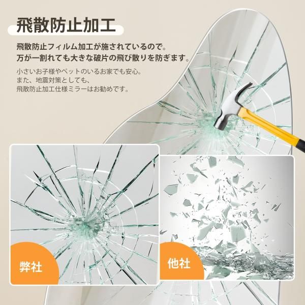 全身鏡 姿見鏡 スタンドミラー 170 70CM 玄関 全身 姿見 おしゃれ イレギュラミラー 立てかけ 姿見 鏡 ミラー おしゃれ 大型 飛散防止 NEXPOTALLINN_EU