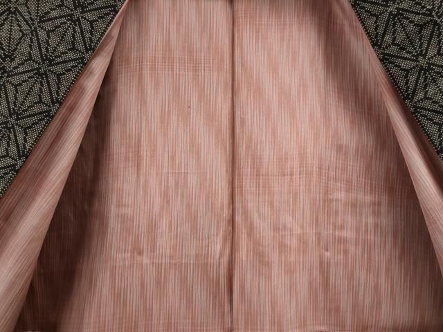 平和屋着物○本場大島紬 アンサンブル 7マルキ 麻の葉文様 正絹 逸品