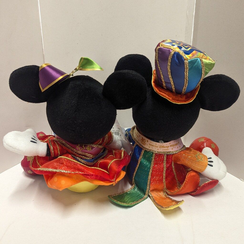 ディズニー　40周年　ミッキー　ミニー　ペアぬいぐるみ ディズニーDISNEYミッキーマウス＆ミニー記念品付ペアぬいぐるみ