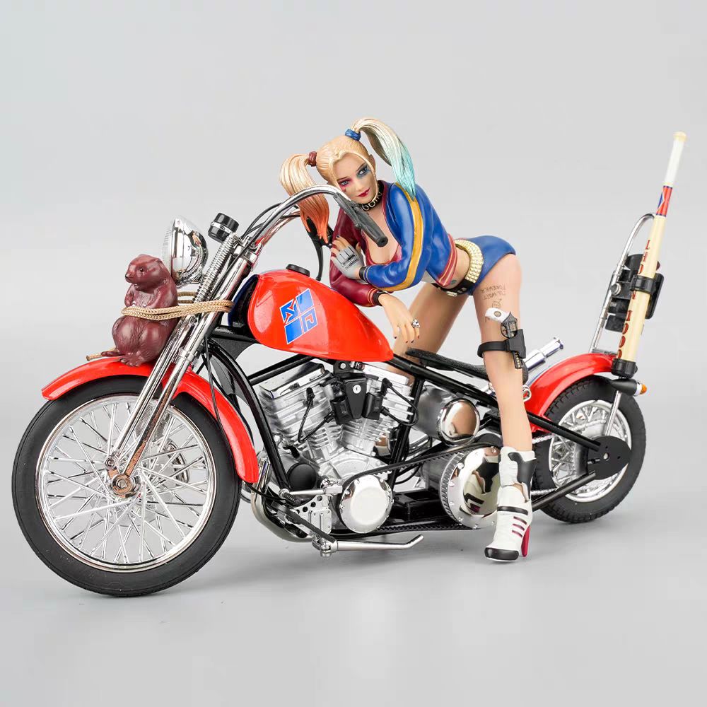 ★未開封★ ハーレー・クイン & バイク DC 正規販売店購入 1/10スケール ハーレー・クイン バイク オートバイ 1/10スケール DCコミック