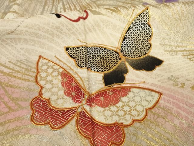 ブランド振袖 山本寛斎 豪華 刺繍 金駒 身丈178cm トールサイズ 平和屋着物▽世界的ファッションデザイナー 山本寛斎 kansai