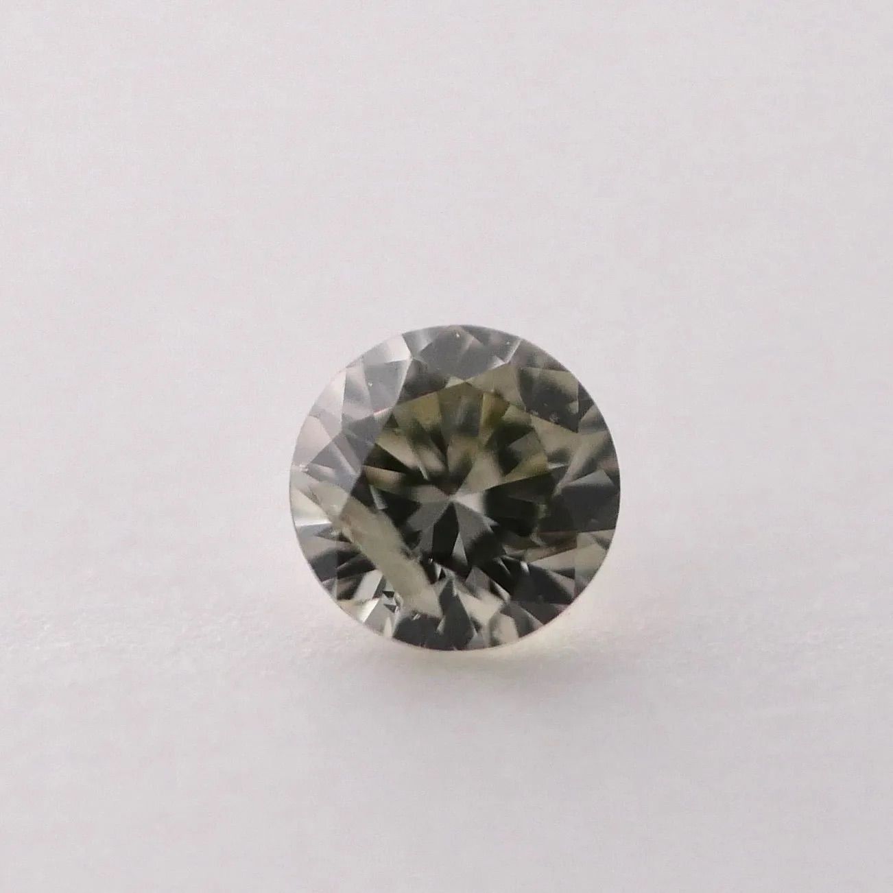 カメレオン】0.044ct 天然グリーンダイヤモンドルース FLGYG CGLソ付  